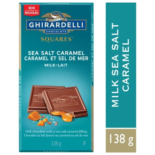Ghirardelli Milk Chocolate Caramel Sea Salt Bar 138g