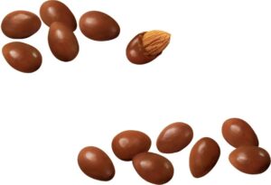 Glosette Chocolate Coating Almonds 42g Each Pack