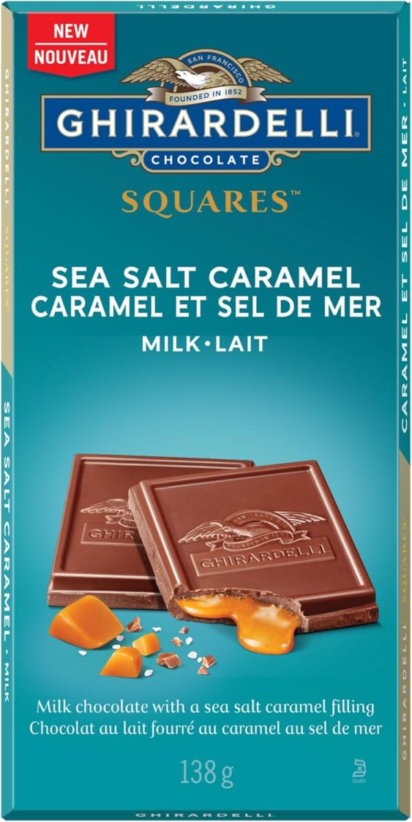 Ghirardelli Milk Chocolate Caramel Sea Salt Bar 138g