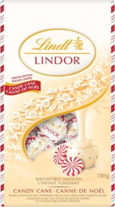 Lindt LINDOR Candy Cane White Chocolate Truffles 150g Bag
