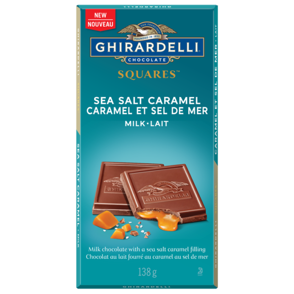 Ghirardelli Milk Chocolate Caramel Sea Salt Bar 138g